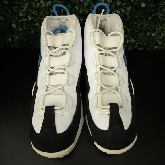 USED Nike Air Max Uptempo 95 White University Blue Men\'s Size 8 CK0892-103 OBO